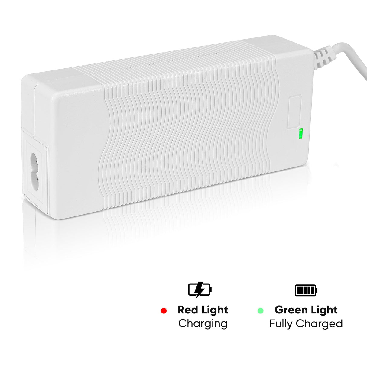 Adaptador de alimentação branco e cabo de alimentação para concentrador de oxigénio VP-1/VP-2