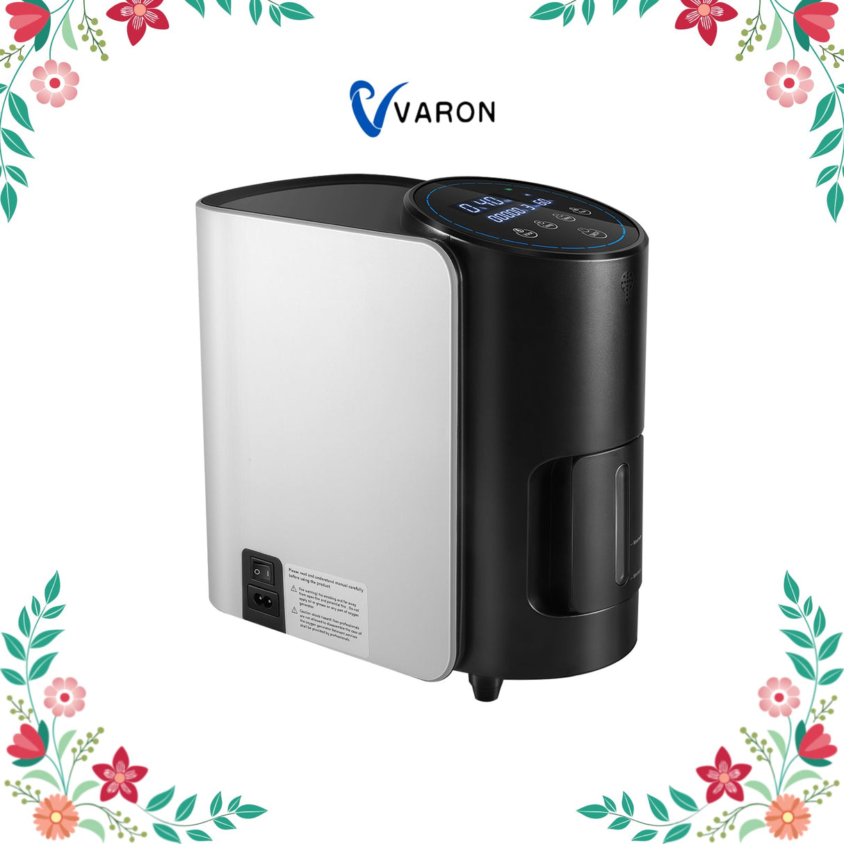 Concentrador de oxigénio doméstico VARON VH-1 | 1-7L/min, Vital Senior Health, certificado CE