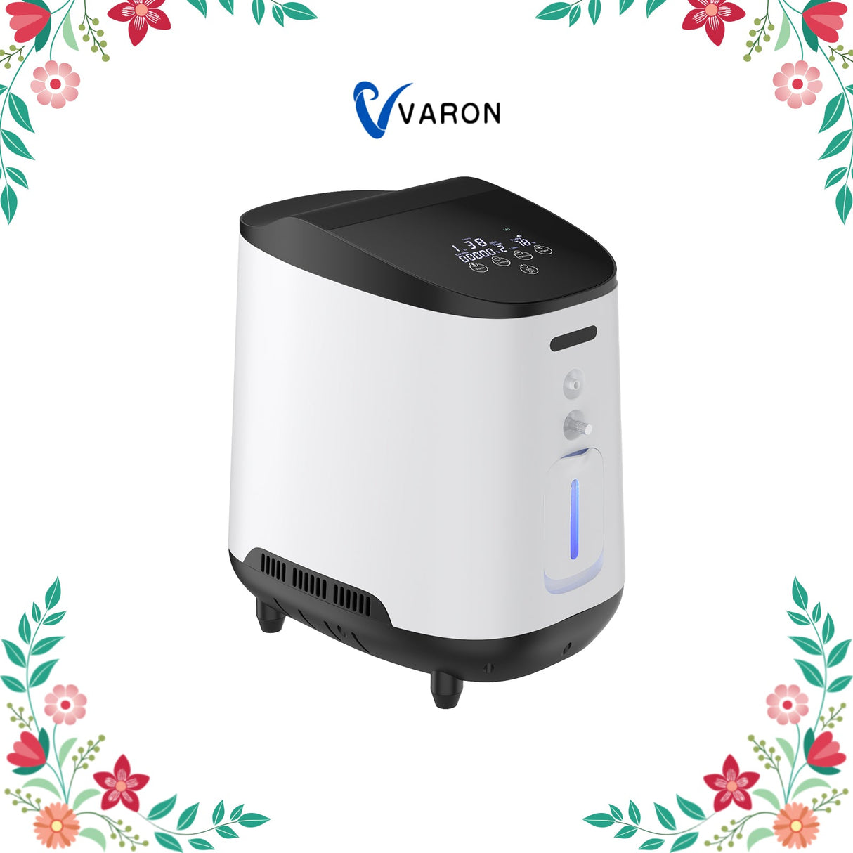 Concentrador de oxigénio doméstico VARON VH-2 | 1-7L/min ajustável, funcionamento 24 horas, aprovação CE