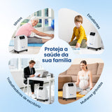 VARON VH-4 Concentrador de Oxigénio  para Uso Domiciliário | Fluxo Contínuo, Certificado CE (1-9 Níveis)