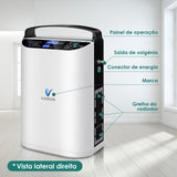 Concentrador de oxigénio portátil VARON VP-1 Pulse, funcionamento contínuo de 24 horas, certificado CE