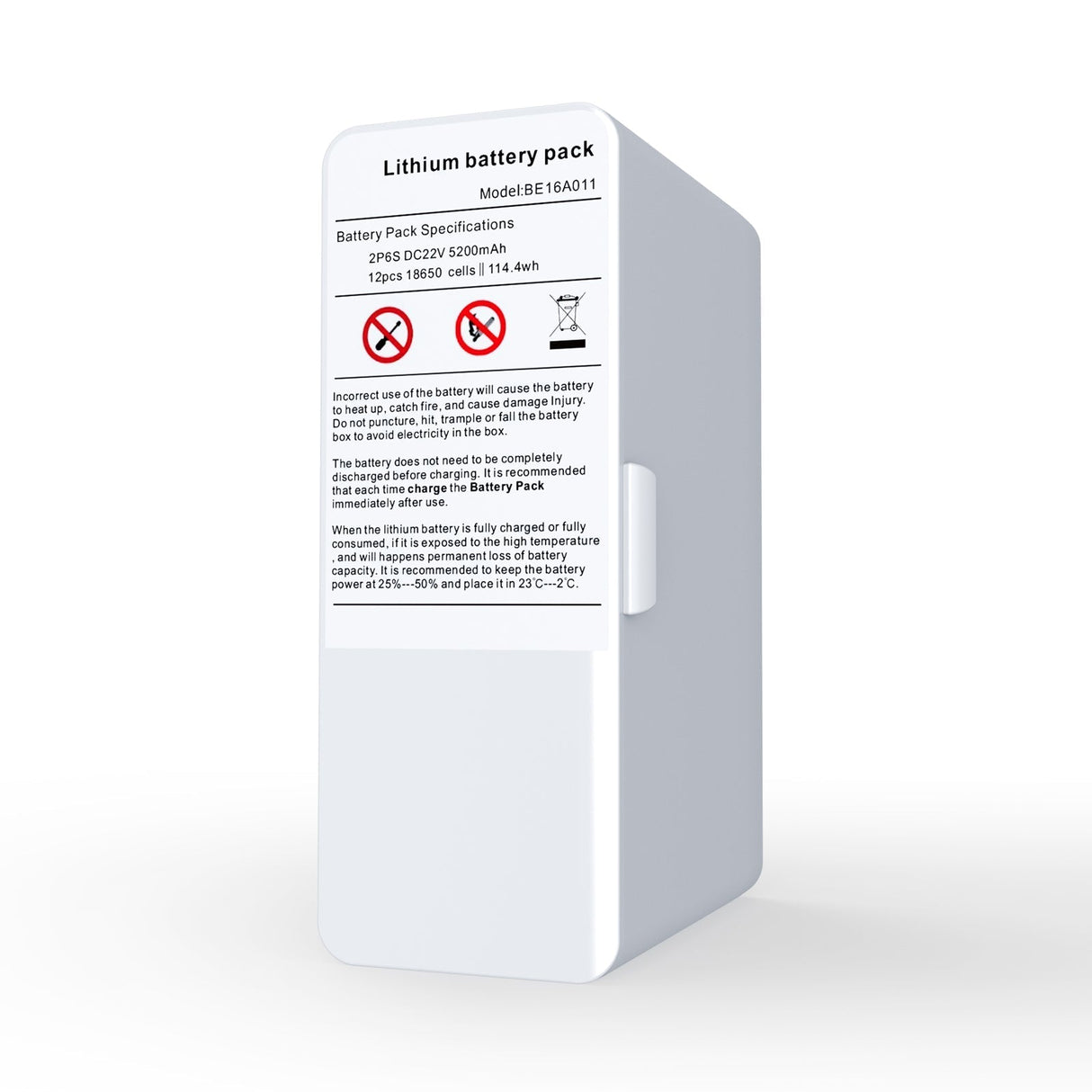 Acessórios para concentrador de oxigénio com bateria de iões de lítio substituível VP-6 de 24 V