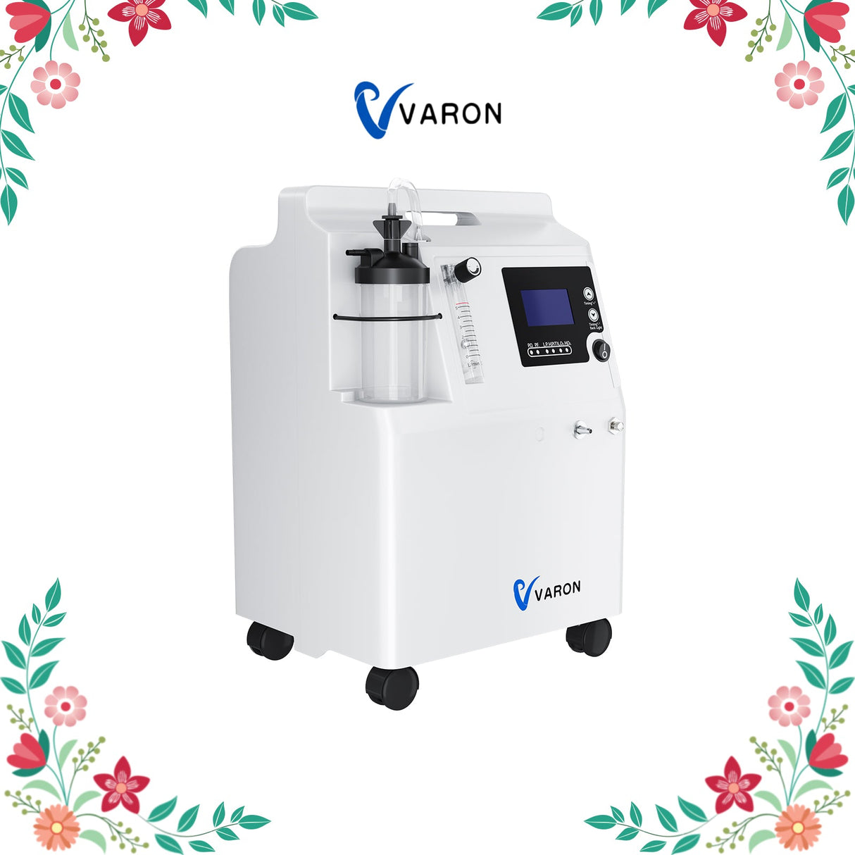 Concentrador de Oxigénio Serene 5 de 5 L da FDA VARON - Certificação CE, Funcionamento de 72 horas