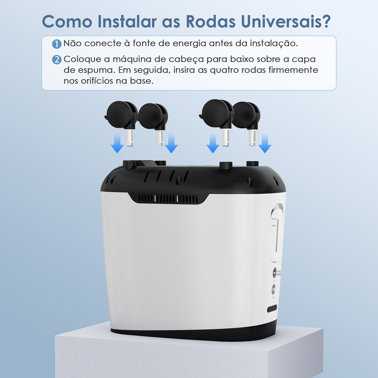 Concentrador de Oxigénio Doméstico VARON VH-2 Pro | Regulação de 9 níveis, funcionamento contínuo de 24 horas, certificado CE