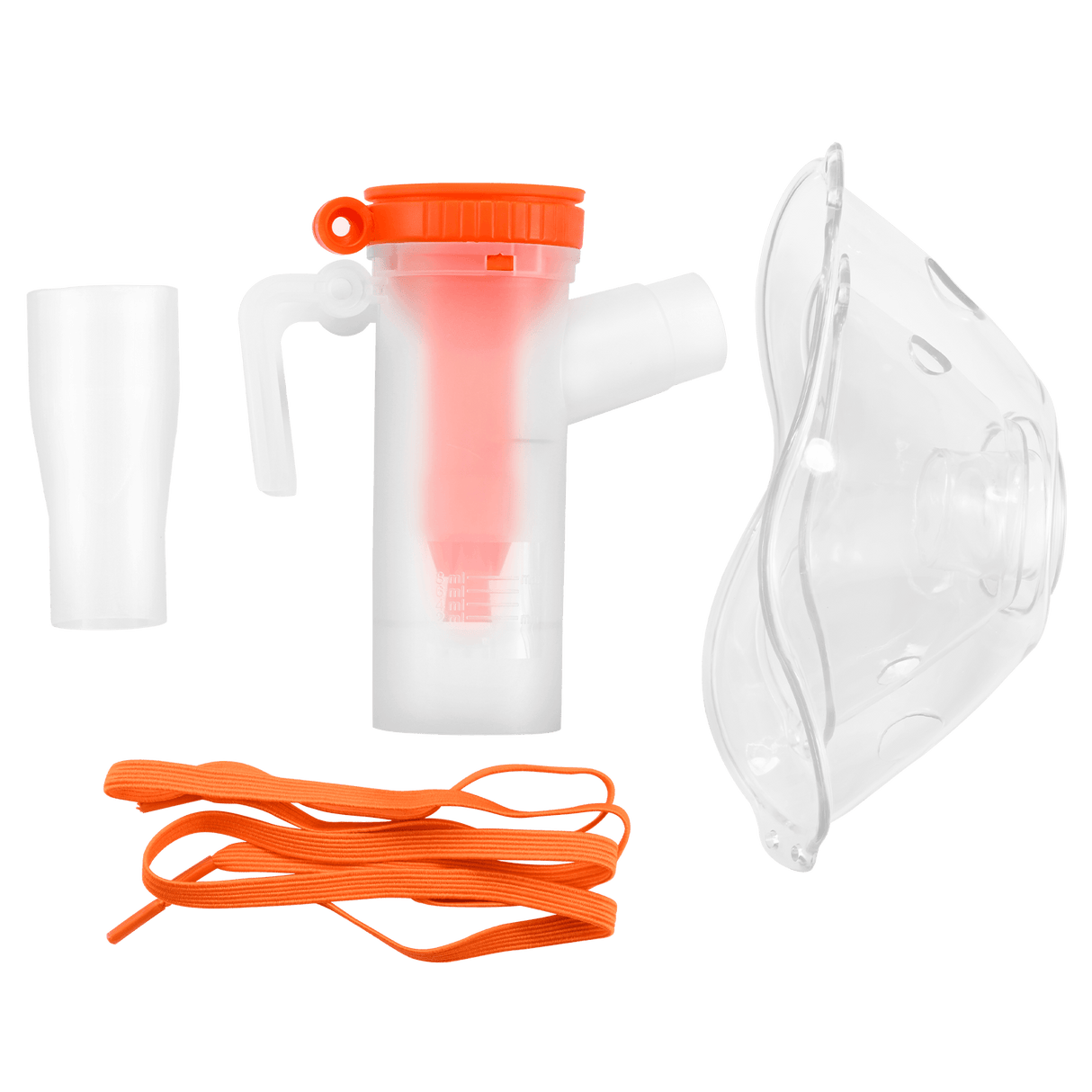 Conjunto de inalador de máscara e acessórios para concentrador de oxigénio VH-1/VH-2/VH-3 (azul ou laranja aleatório, 2 peças)
