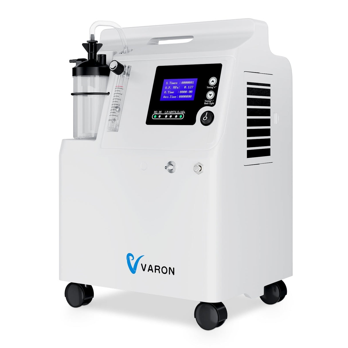 Concentrador de Oxigénio Serene 5 de 5 L da FDA VARON - Certificação CE, Funcionamento de 72 horas