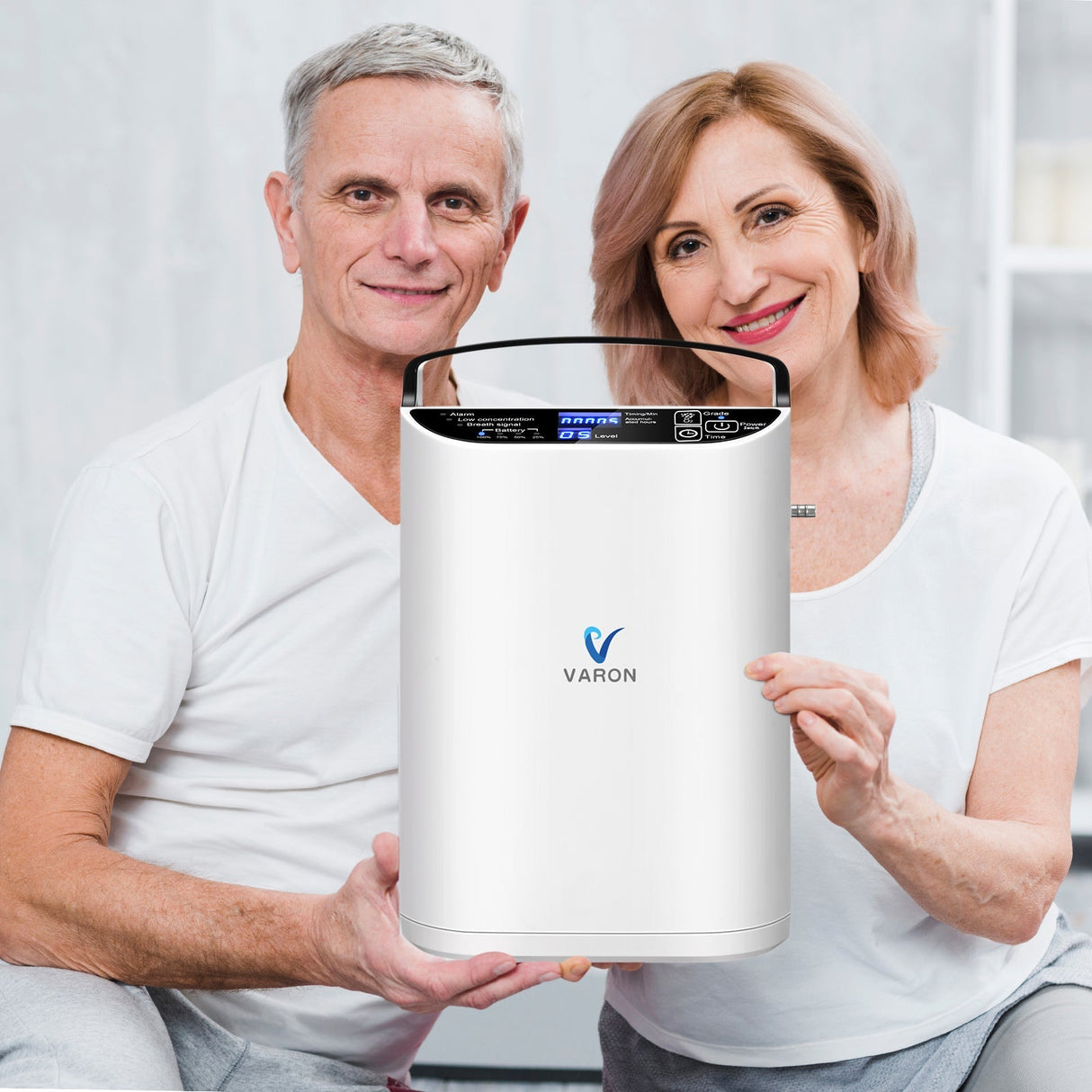Concentrador de oxigénio portátil VARON VP-1 Pulse, funcionamento contínuo de 24 horas, certificado CE