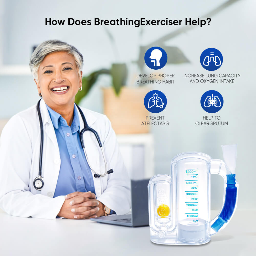 Treinador de respiração 5000ML Lung