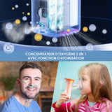 Concentrador de oxigénio doméstico VARON VH-3 | 1-7L/min Terapia confortável, certificado CE