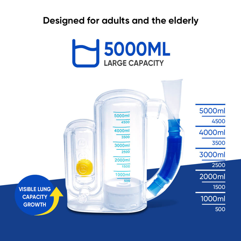 Treinador de respiração 5000ML Lung