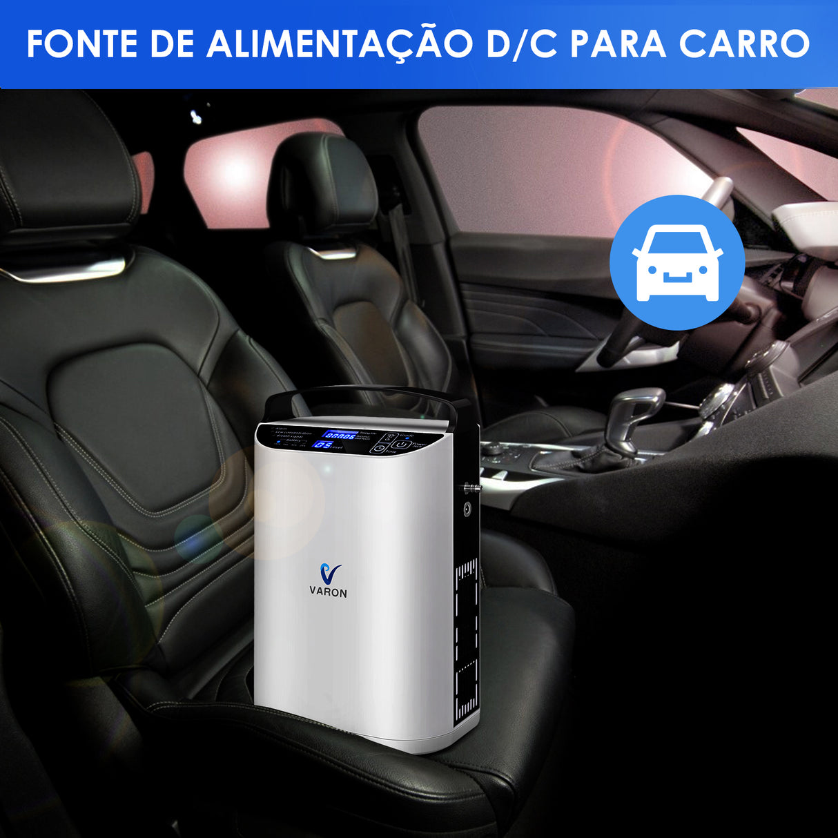 Concentrador de oxigénio portátil VARON VP-1 Pulse, funcionamento contínuo de 24 horas, certificado CE