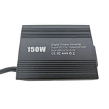 Inversor de carro de 150 W com portas USB duplas, 3,1 A, 12 V a 110 V/220 V