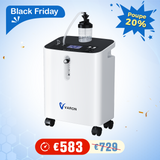 Concentrador de Oxigénio Doméstico VARON VH-3 PRO | Regulação de 10 níveis, terapia confortável, certificado CE