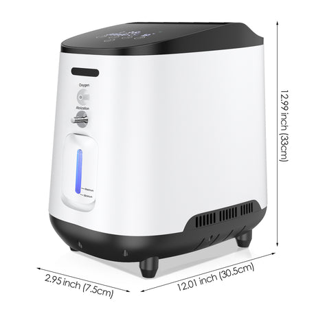 VARON VH-2 Concentrador de oxigênio doméstico  | Nível 1 a 7 Ajustável, Funcionamento 24H, Certificado CE