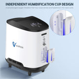 Concentrador de oxigénio doméstico VARON VH-2 | 1-7L/min ajustável, funcionamento 24 horas, aprovação CE