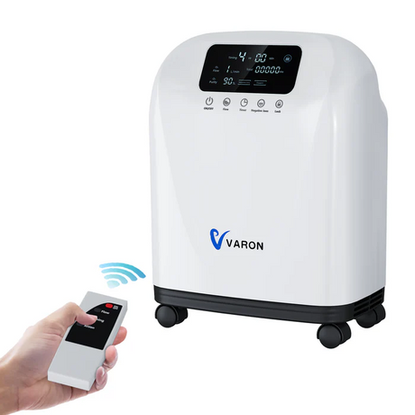 VARON VH-4 Concentrador de Oxigénio  para Uso Domiciliário | Fluxo Contínuo, Certificado CE (1-9 Níveis)