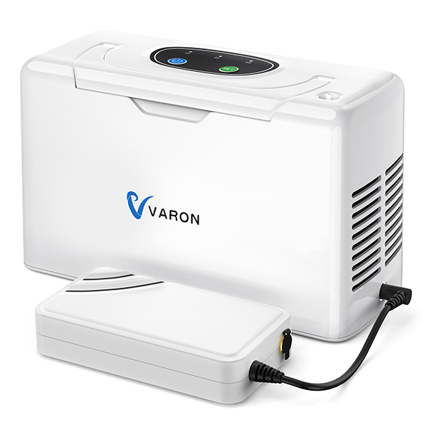 Concentrador de oxigénio portátil VARON VL-2 Light Continuous 3L/min, certificado pela CE
